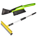 Brushes, scrapers and drains for cars